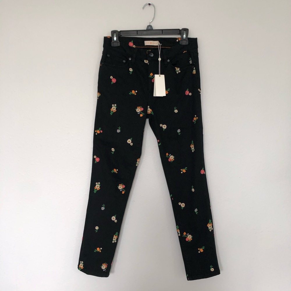 Tory Burch Black Skinny Jeans NWT